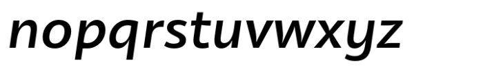 Olivine Std Wide Medium Italic Font LOWERCASE