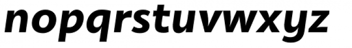 Olivine Wide Bold Italic Font LOWERCASE