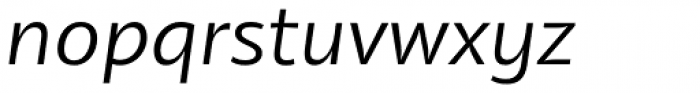 Olivine Wide Book Italic Font LOWERCASE