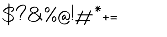Ollifia Poettry Regular Font OTHER CHARS