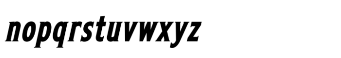 Olpal Inline Bold Oblique Font LOWERCASE
