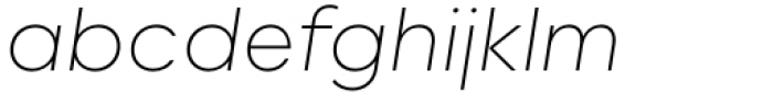 Olyford Extra Light Italic Font LOWERCASE