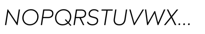 Olyford Pro Alt Light Italic Font UPPERCASE