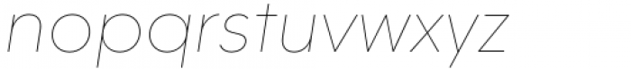 Olyford Thin Italic Font LOWERCASE