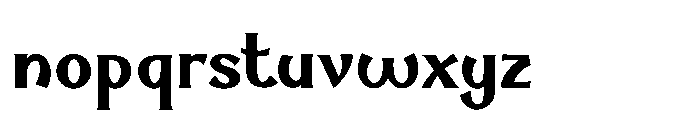 Olympus Bold Font LOWERCASE