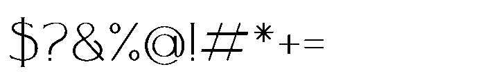 Olympus Light Font OTHER CHARS