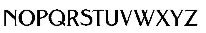 Olympus Medium Font UPPERCASE