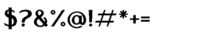 Olympus Semi Bold Font OTHER CHARS