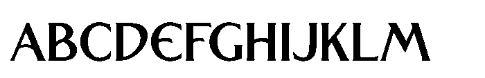 Olympus Semi Bold Font UPPERCASE