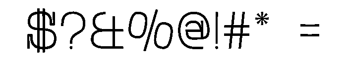 Oldita Thin Instance Font OTHER CHARS
