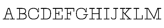 Oldita Thin Instance Font UPPERCASE