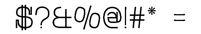 Oldita Thin Font OTHER CHARS