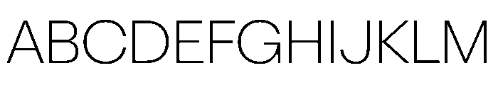 OldschoolGrotesk ExtraLight Font UPPERCASE