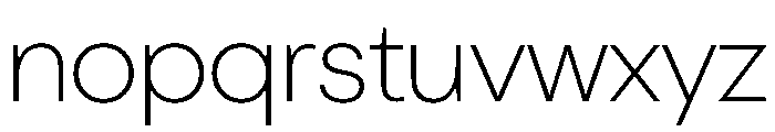 OldschoolGrotesk ExtraLight Font LOWERCASE