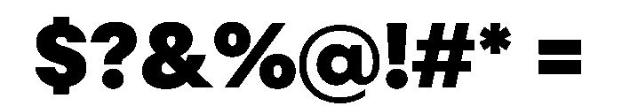 OldschoolGrotesk Heavy Font OTHER CHARS