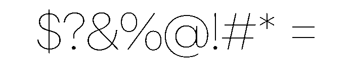 OldschoolGrotesk Thin Font OTHER CHARS