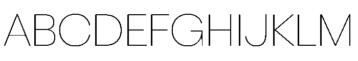 OldschoolGrotesk Thin Font UPPERCASE