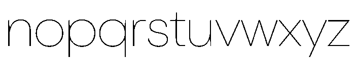 OldschoolGrotesk Thin Font LOWERCASE