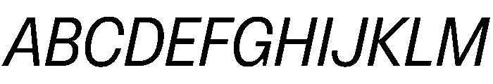 OldschoolGroteskCompact BookItalic Font UPPERCASE