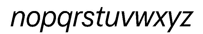 OldschoolGroteskCompact BookItalic Font LOWERCASE
