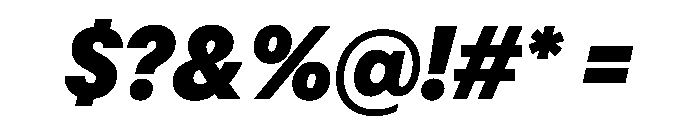 OldschoolGroteskCompact HeavyItalic Font OTHER CHARS