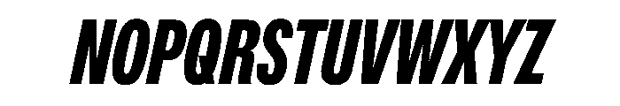 OldschoolGroteskCompressed BoldItalic Font UPPERCASE