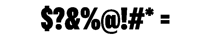 OldschoolGroteskCompressed Heavy Font OTHER CHARS