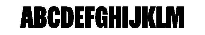 OldschoolGroteskCompressed Heavy Font UPPERCASE