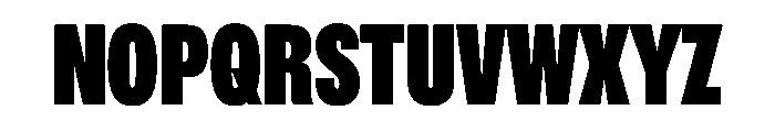 OldschoolGroteskCompressed Heavy Font UPPERCASE