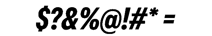 OldschoolGroteskCondensed BoldItalic Font OTHER CHARS