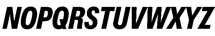OldschoolGroteskCondensed BoldItalic Font UPPERCASE