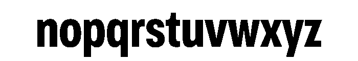 OldschoolGroteskCondensed Bold Font LOWERCASE
