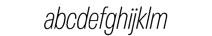 OldschoolGroteskCondensed ExtraLightItalic FONT