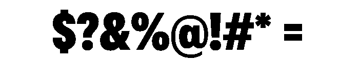 OldschoolGroteskCondensed Heavy Font OTHER CHARS