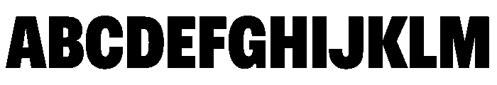 OldschoolGroteskCondensed Heavy Font UPPERCASE