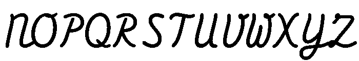 OlympeMonoHacked Regular Font UPPERCASE