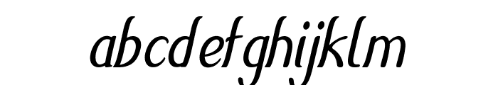 Olcen-CondensedItalic Font LOWERCASE