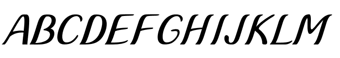 Olcen-Italic Font UPPERCASE