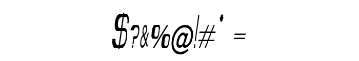 Olinvane-CondensedItalic Font OTHER CHARS