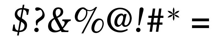 OlympianLTStd-Italic Font OTHER CHARS