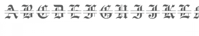 old english split monogram font Font UPPERCASE