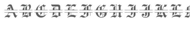 old english split monogram font Font LOWERCASE