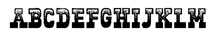 Old West Dot Gradient Font UPPERCASE
