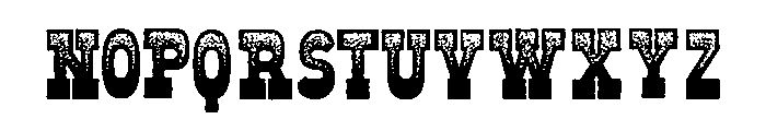 Old West Dot Gradient Font UPPERCASE