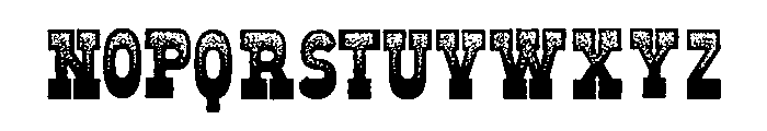 Old West Dot Gradient Font LOWERCASE