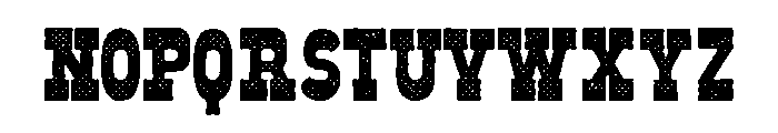 Old West Halftone Font UPPERCASE