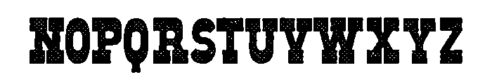 Old West Halftone Font LOWERCASE