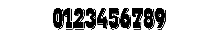 Old West Regular Shadow Font OTHER CHARS