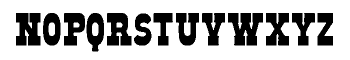 Old West Regular Font LOWERCASE
