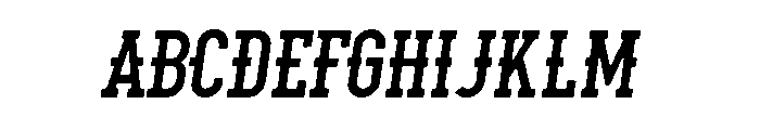 Old West Spaghetti Regular Italic Font UPPERCASE